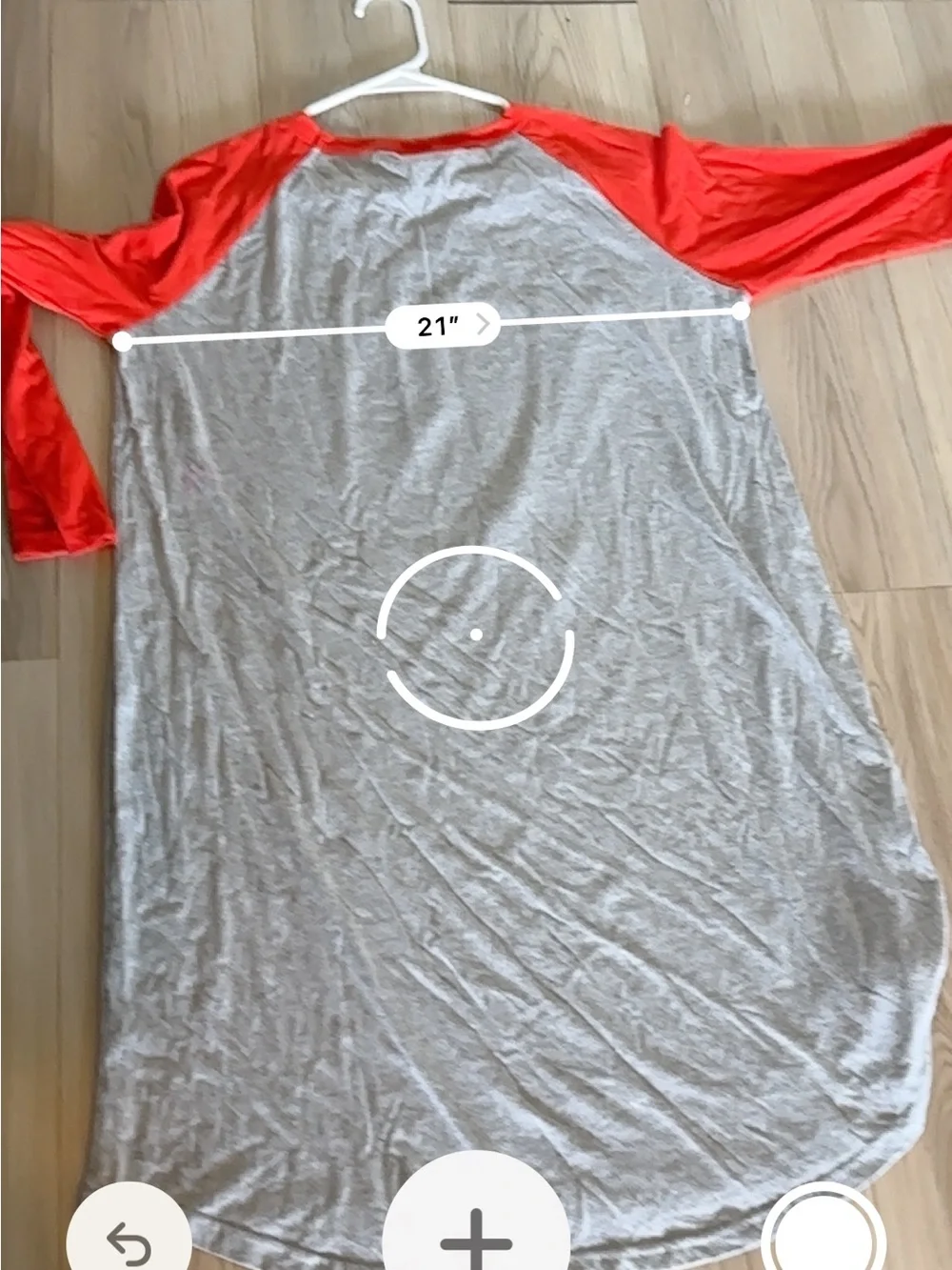 Betty Boop Gray Red Raglan Baseball Sleep Shirt Nightgown Plus 1X